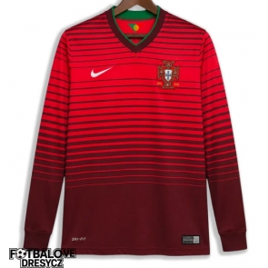 Portugalsko 2014 Retro Domácí Dres Dlouhý Rukáv